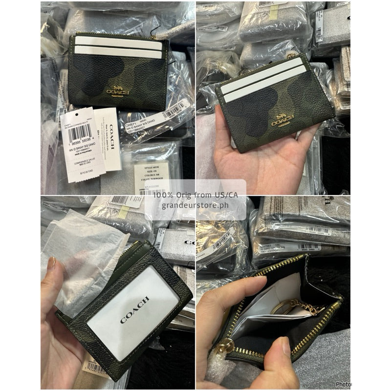 ORIG & IMPORTED Co@ch MINI SKINNY ID CASE CARD HOLDER SMALL WALLET - ORIG, US IMPORTED