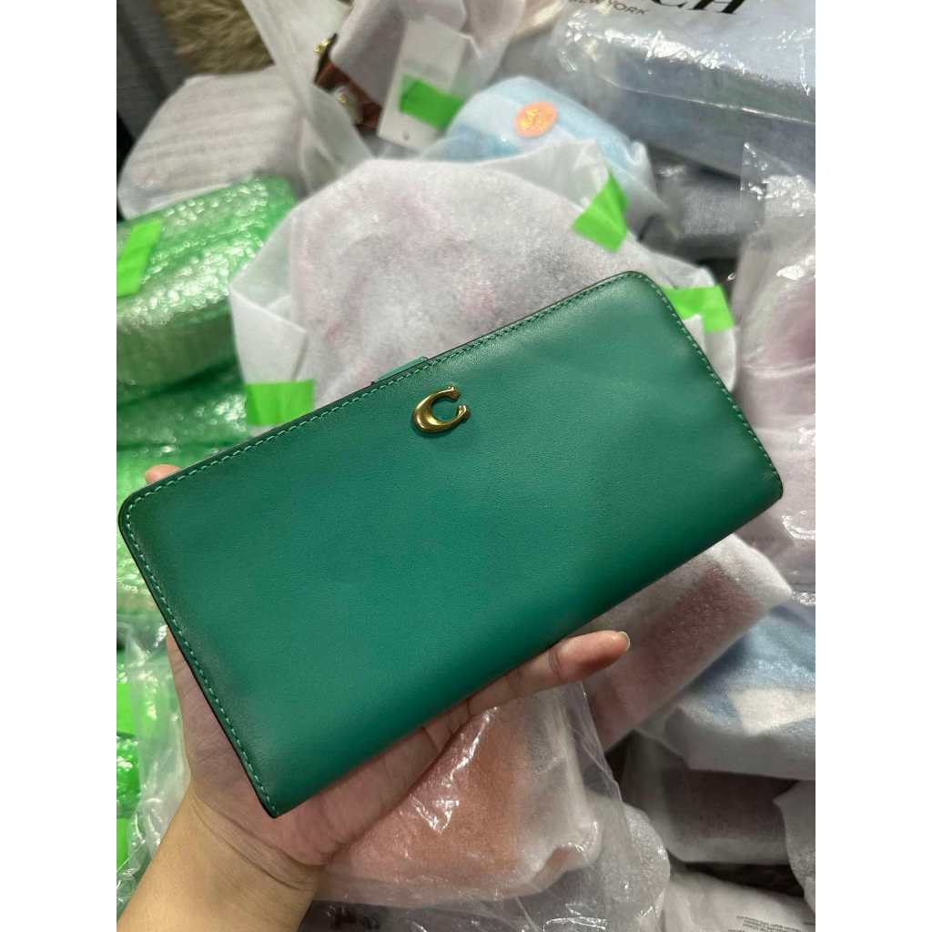 ORIG & IMPORTED CCH Retail Essential Slim Long Wallet Green/Lilac