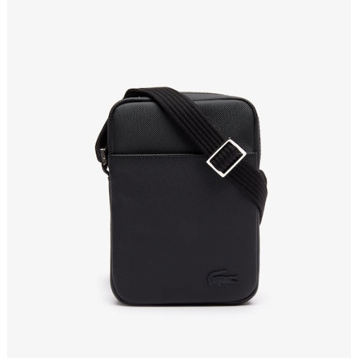 ORIG & IMPORTED LCT Men's Classic Petit Piqué Vertical Zip Small Bag Black