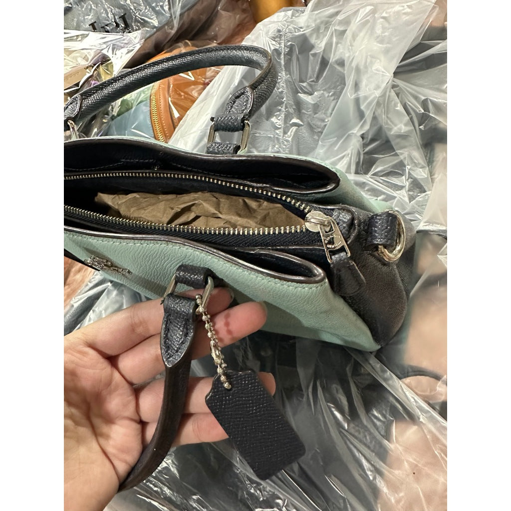 ORIG Preloved CCH Mini Sage Carryall Colorblock Blue