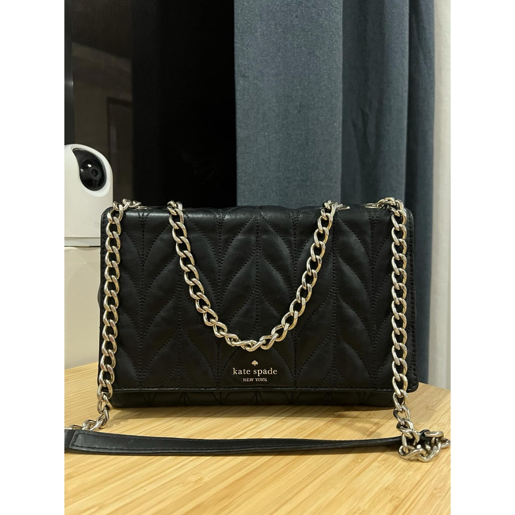 ORIG Preloved KS Medium Briar Lane Quilted Emelyn Black Bag