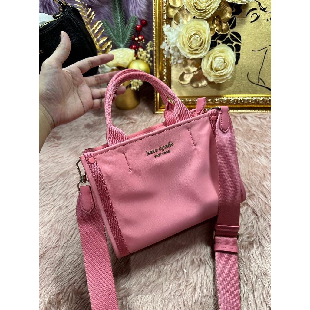 ORIG Preloved KS The Little Better Sam Nylon Mini Tote Pink Bag