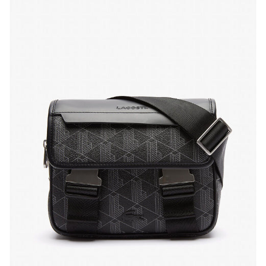 ORIG & IMPORTED LCT The Blend Clip Flap Satchel Black Monogram Men Small Bag
