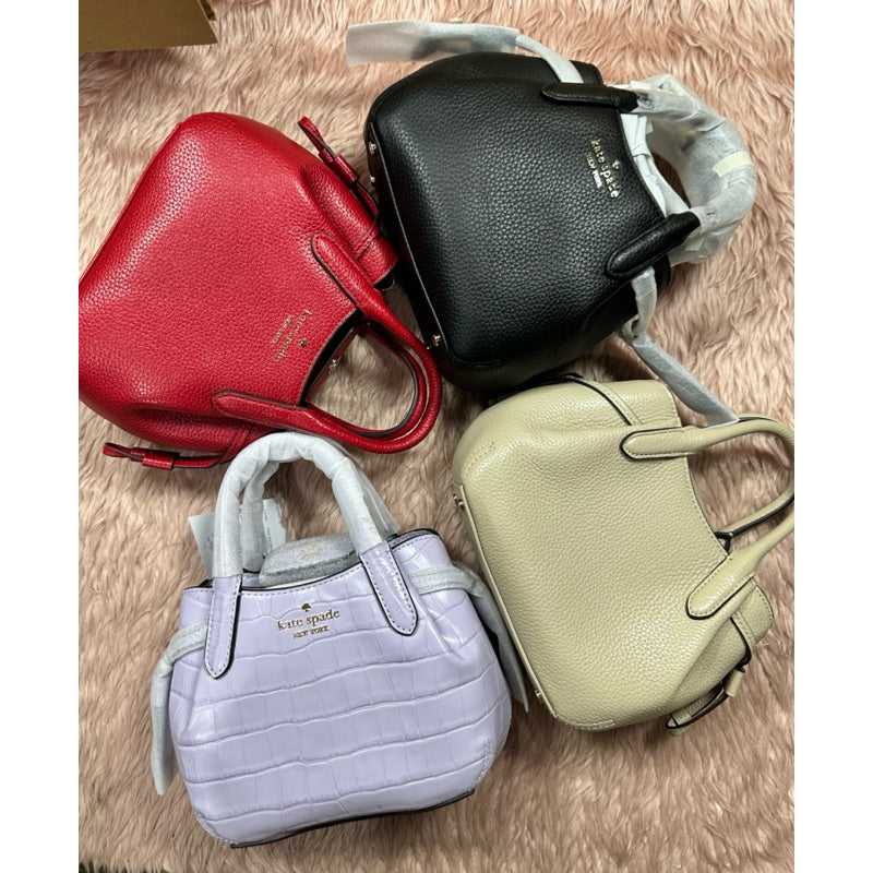 ORIG & IMPORTED KS Dumpling Mini Satchel Bag Black Red Lilac Sand Beige Grey