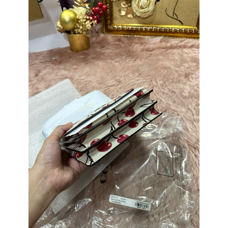 ORIG & IMPORTED CCH Mini Klare Crossbody White Bag With Cherry Print