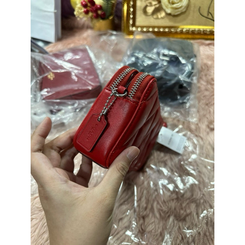 ORIG & IMPORTED CCH Kira Crossbody With Pillow Quilting Small Red Bag Wristlet