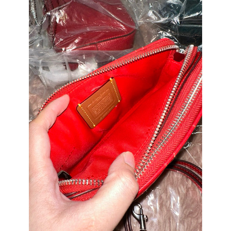 ORIG & IMPORTED CCH Kira Crossbody With Pillow Quilting Small Red Bag Wristlet