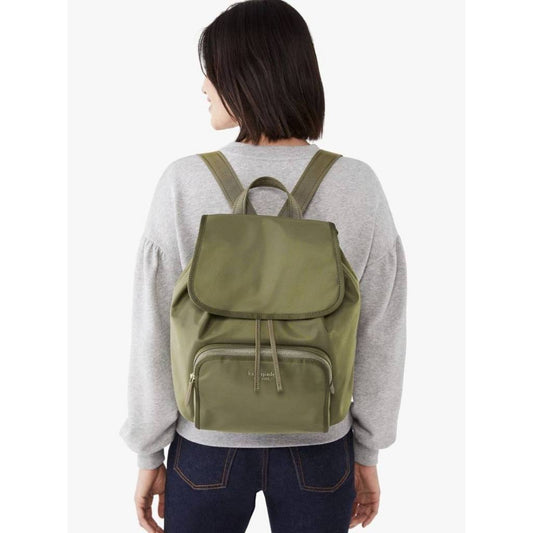 ORIG & IMPORTED KS The Little Better Sam Nylon Medium Backpack Bag in Sapling Green