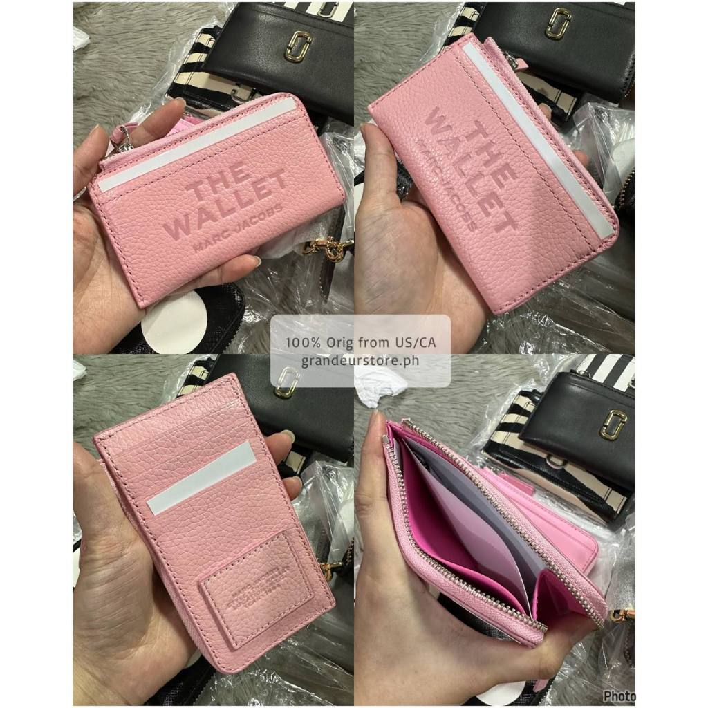 ORIG & IMPORTED MJ The Leather Top Zip Multi Card Slim Small Wallet
