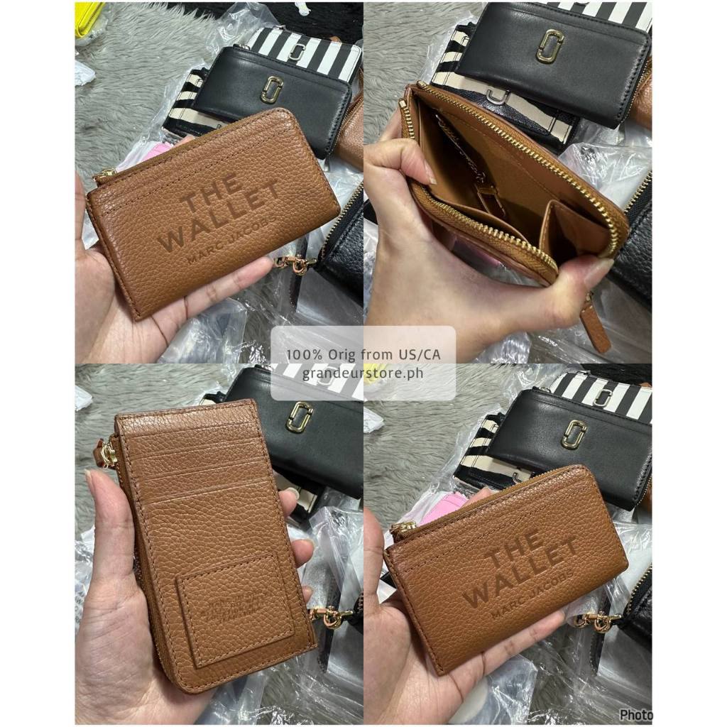 ORIG & IMPORTED MJ The Leather Top Zip Multi Card Slim Small Wallet