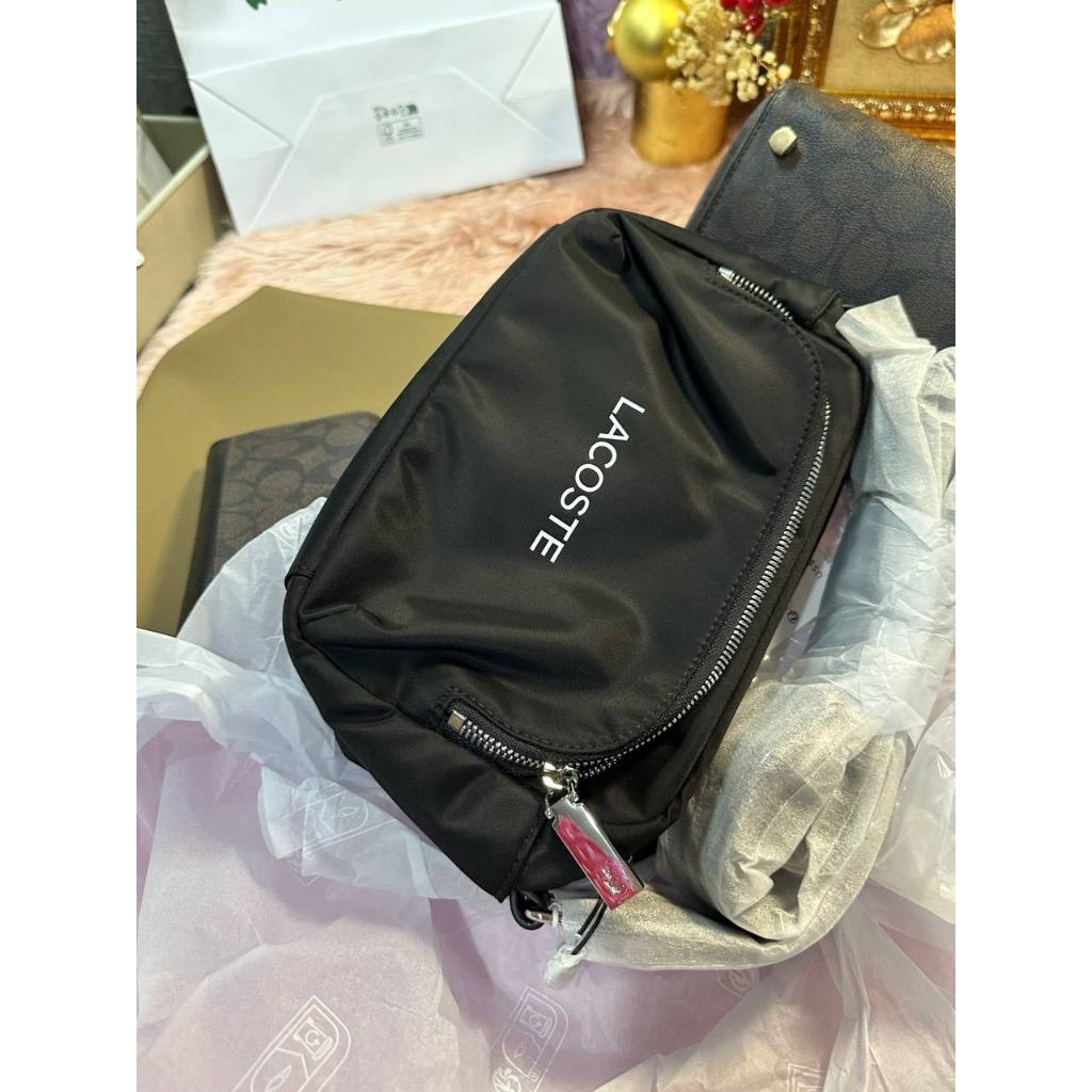 ORIG & IMPORTED LCT Unisex Nylon Camera Crossbody black bag