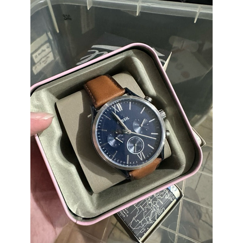 Orig Men Watch stainless & leather