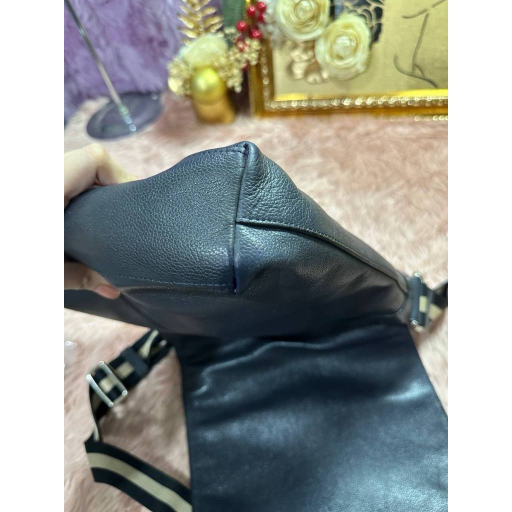 ORIG Preloved CCH Charles Messenger Blue Flap Bag