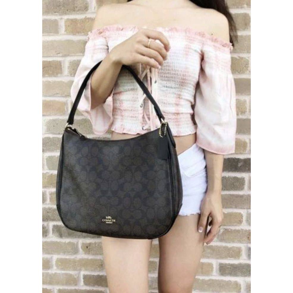 ORIG Preloved CCH Zip Hobo Shoulder Black Bag