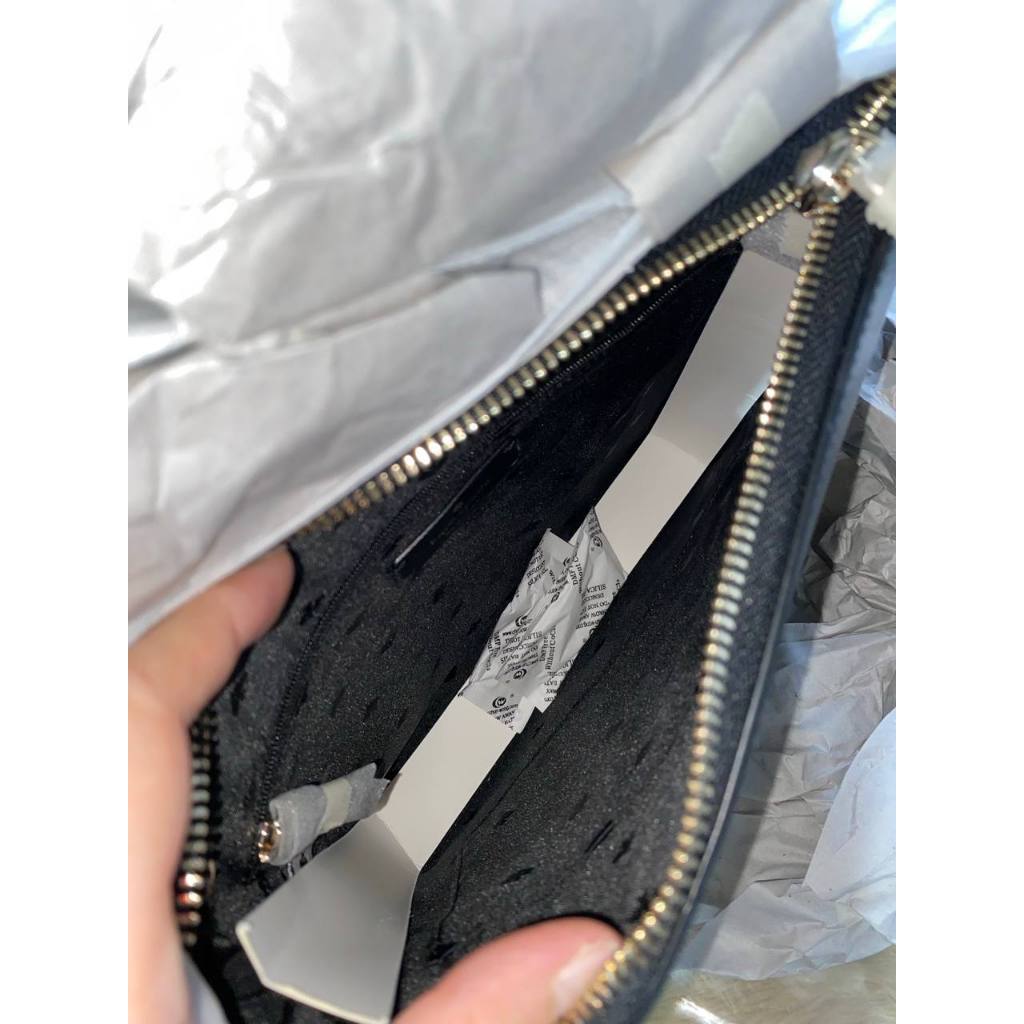 ORIG & IMPORTED KS Sadie North South Crossbody Bag in Black & Taupe