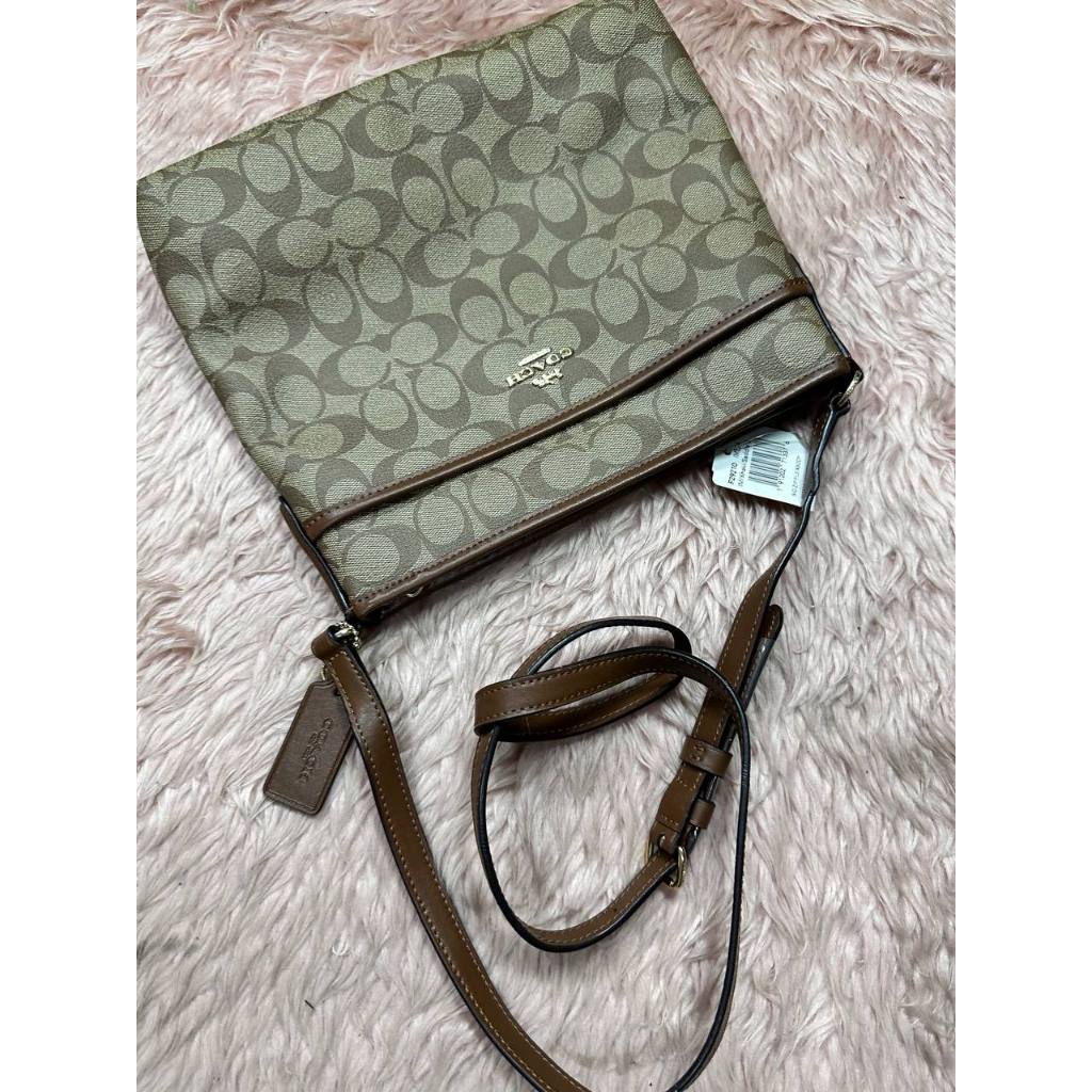 ORIG & IMPORTED CCH File Crossbody In Signature Canvas Brown Khaki Bag