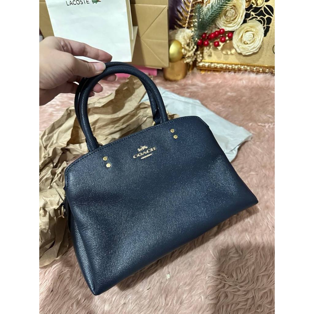 ORIG Preloved CCH Mini Lillie Carryall Satchel Bag Navy Blue