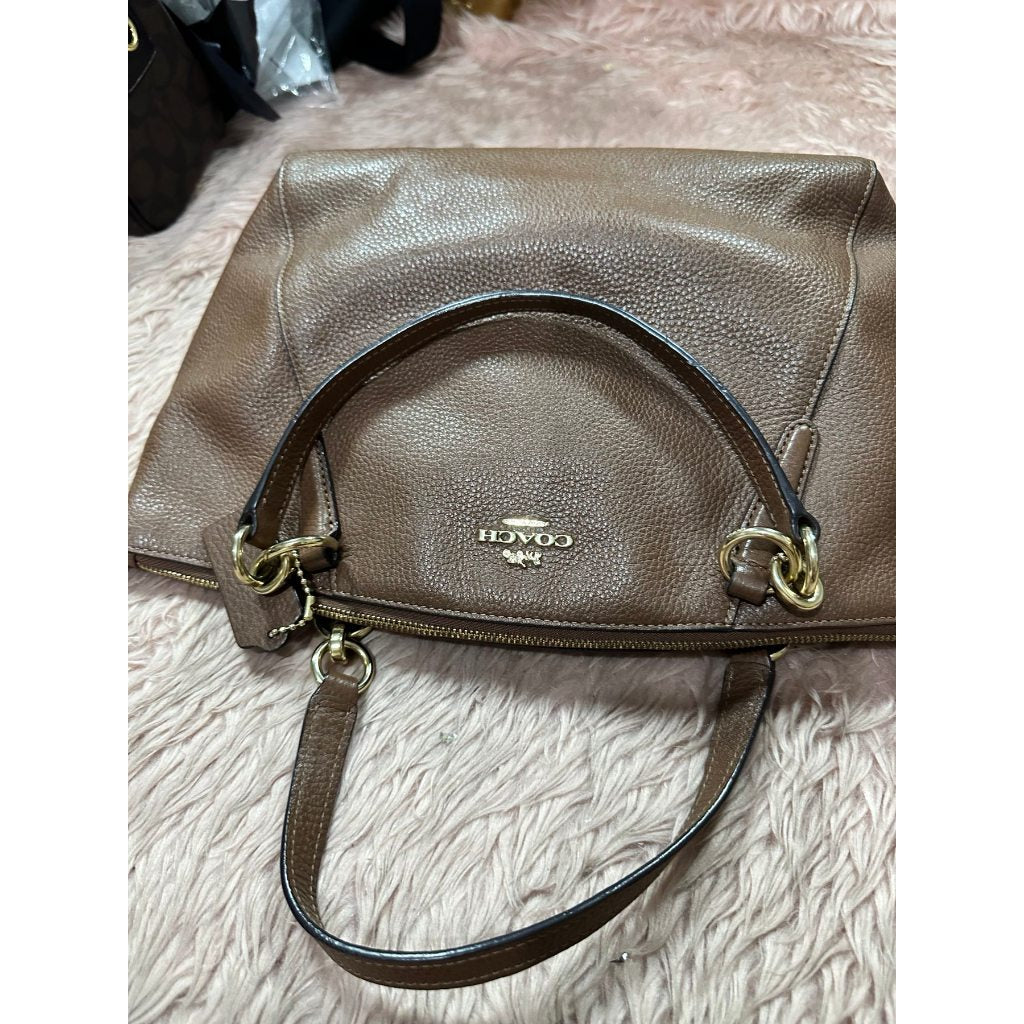 ORIG Preloved CCH Small Kelsey Satchel Brown Bag