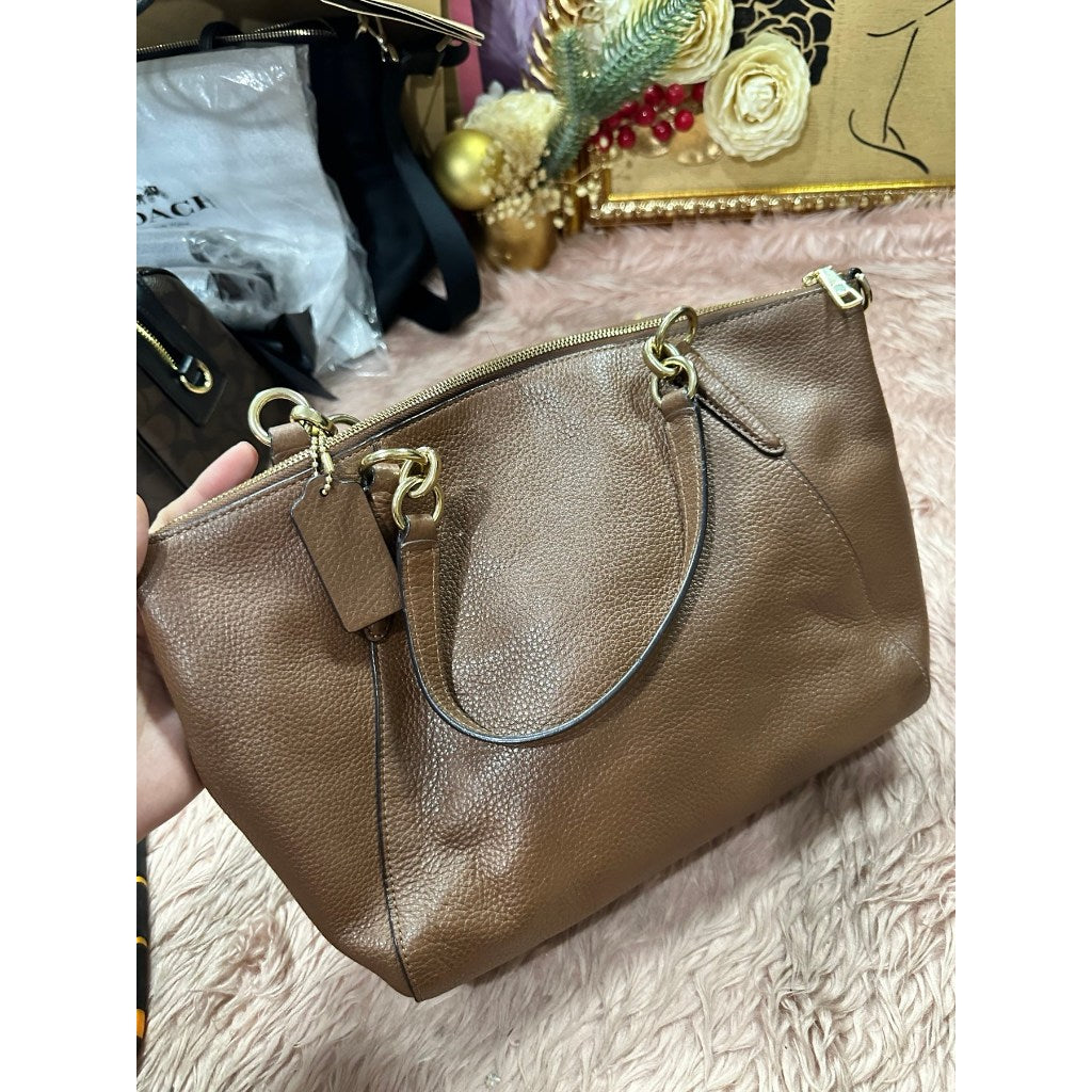 ORIG Preloved CCH Small Kelsey Satchel Brown Bag