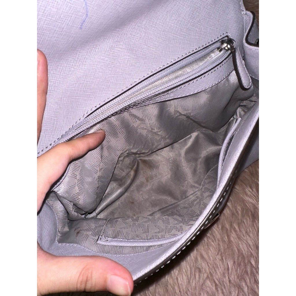 ORIG Preloved MK Grey Medium Ava Top Handle Bag