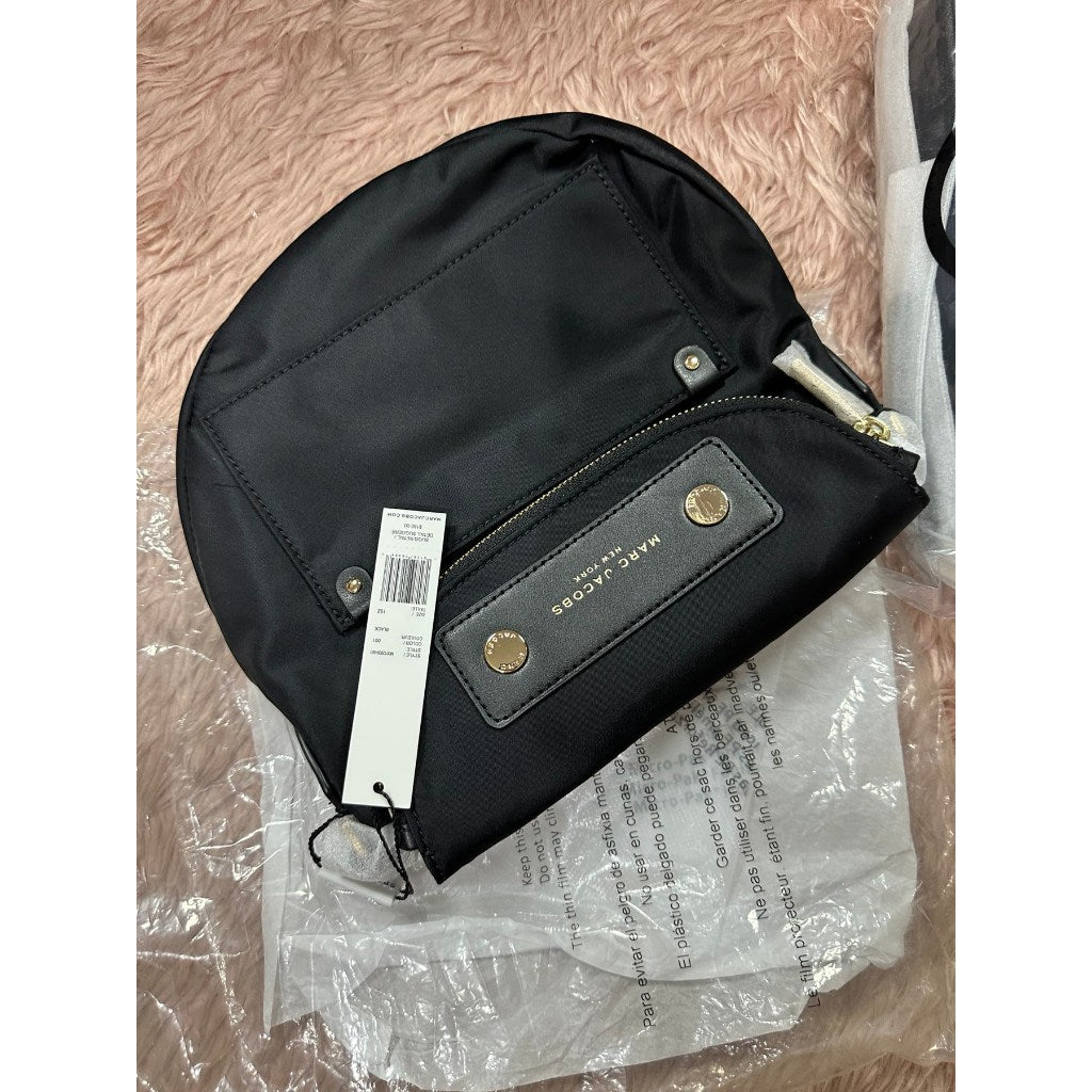 ORIG & IMPORTED MJ Preppy Nylon Mini Natasha Crossbody Bag Black