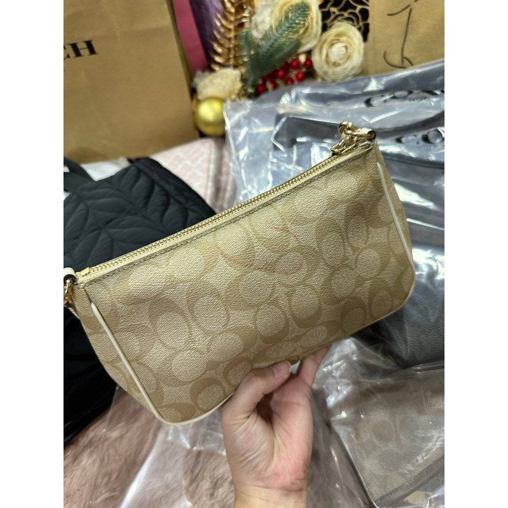 ORIG Preloved CCH Nolita 19 Top Handle Shoulder Bag Light Khaki