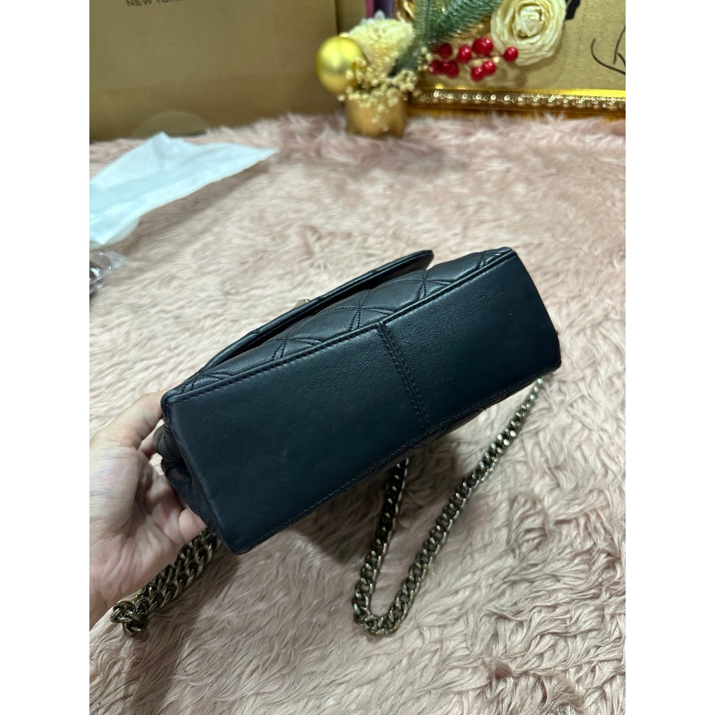 ORIG Preloved KS Natalia Small Flap Crossbody Black Bag
