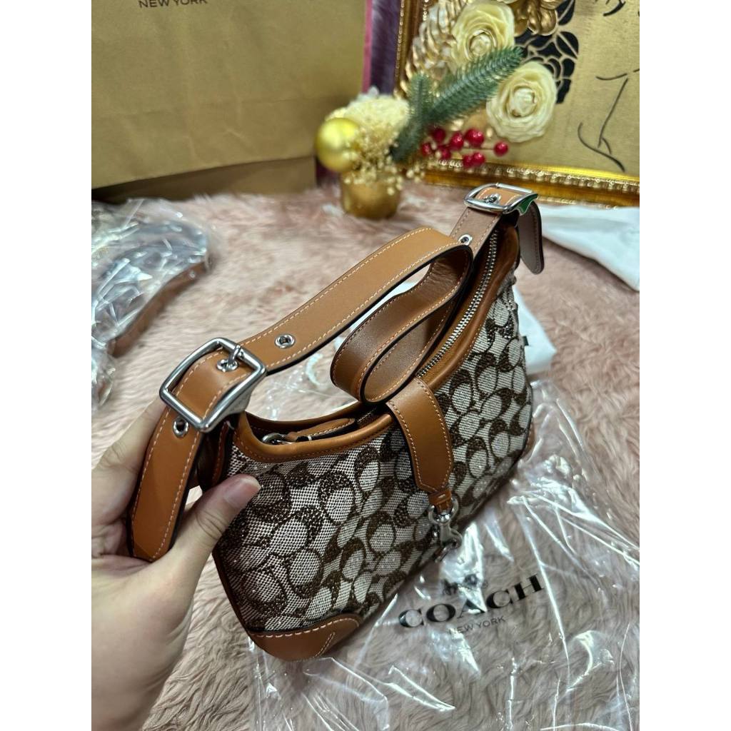 ORIG & IMPORTED CCH Retail Hamptons Hobo Small Shoulder Brown Bag