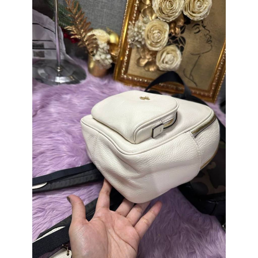 ORIG Preloved CCH Mini Court Backpack White Bag