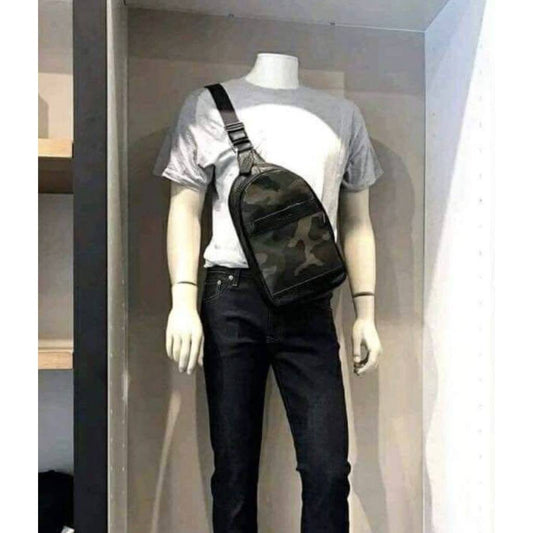 ORIG Preloved CCH Charles Pack with Camo Print Green Men Bag