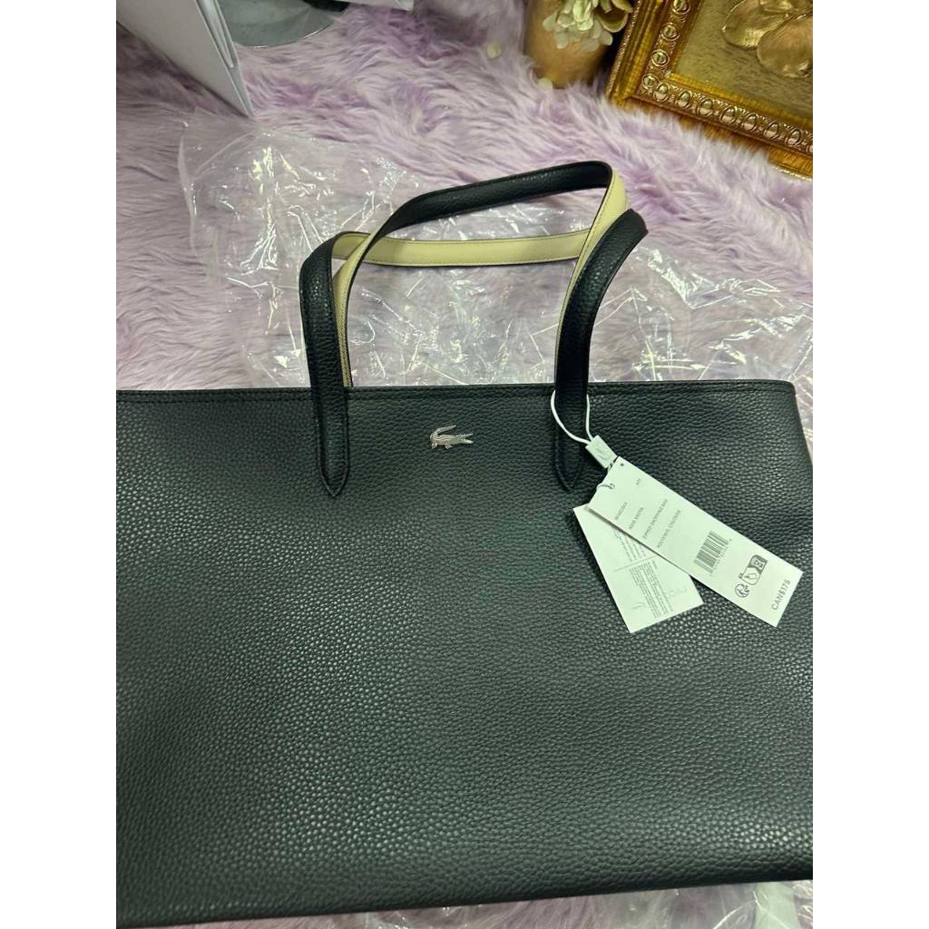 ORIG & IMPORTED LCT Anna Zipped Tote Black Large Bag
