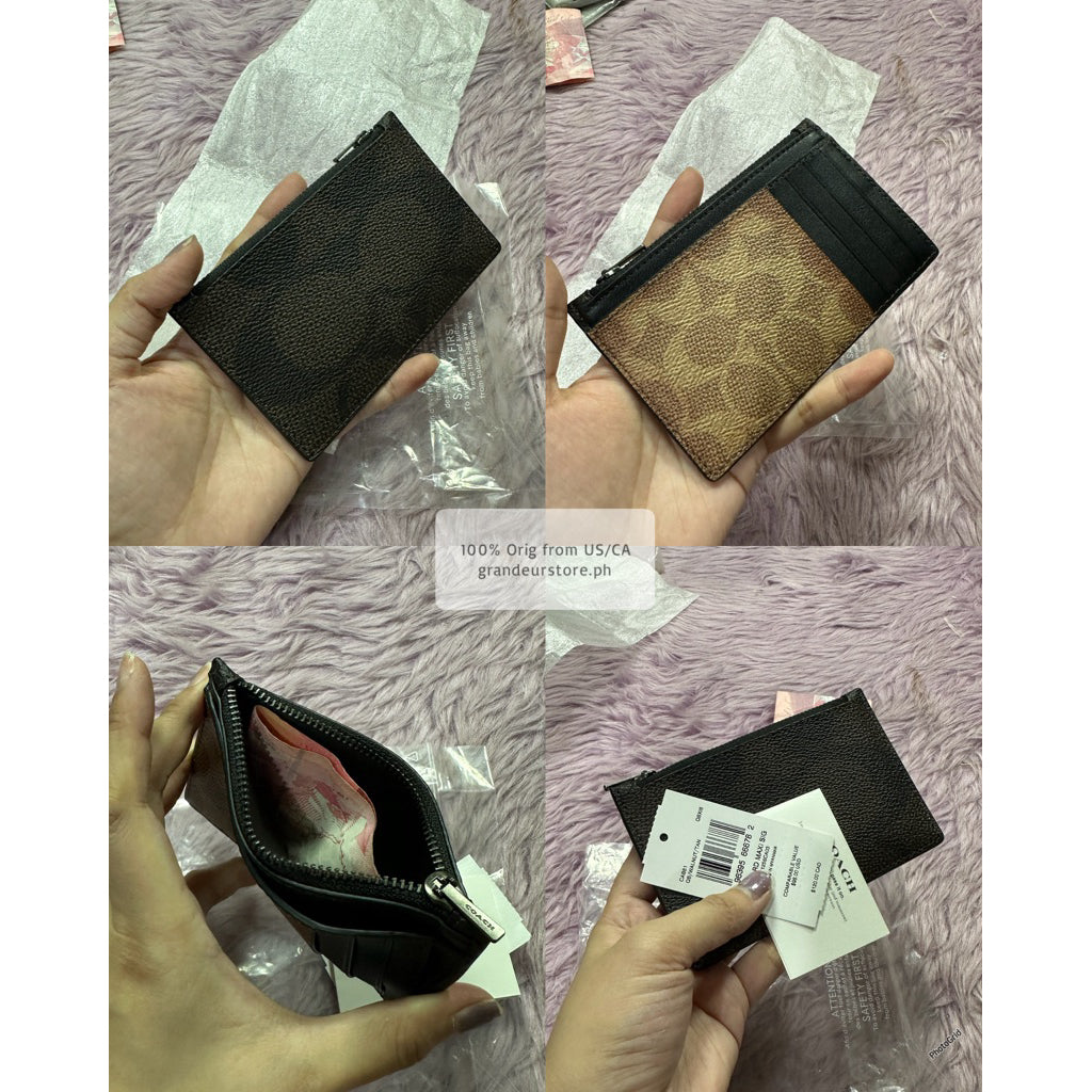 ORIG & IMPORTED CCH Men Zip Card Holder Slim Wallet