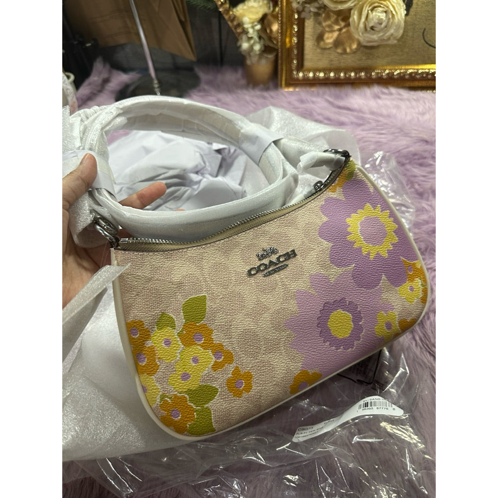 ORIG & IMPORTED CCH Teri Shoulder Bag In Signature Canvas With Floral Print
