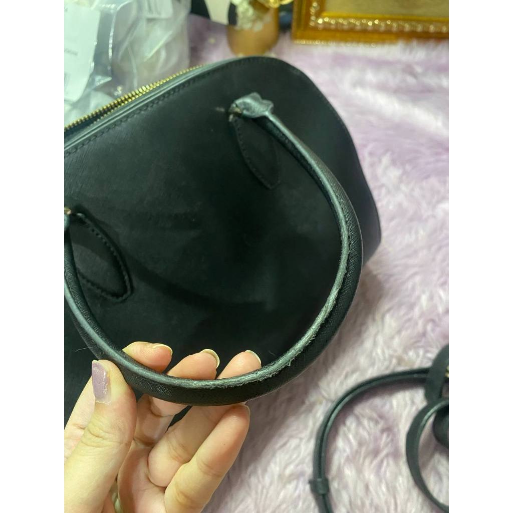 ORIG Preloved KS Reiley Medium Dome Satchel Black Bag