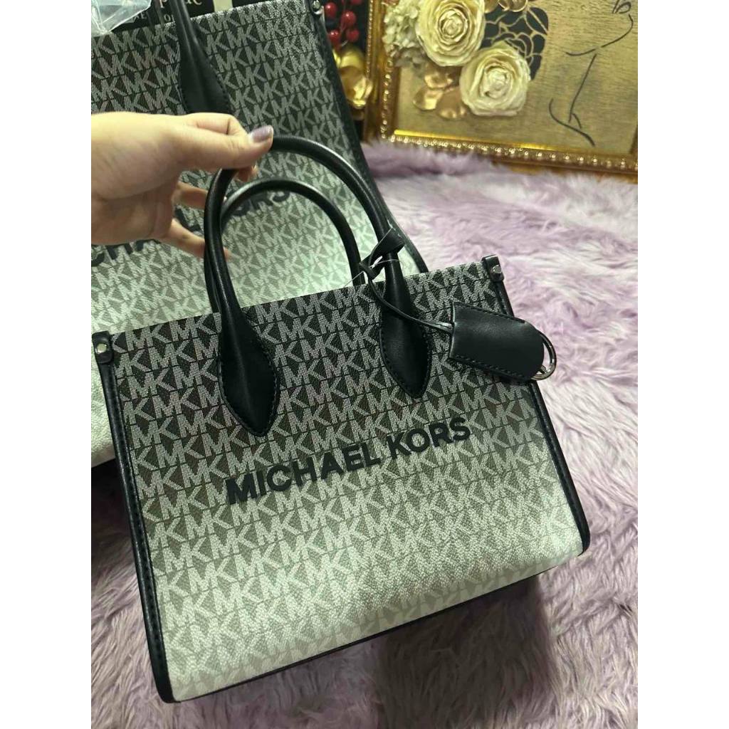 ORIG & IMPORTED MK Mirella Small Ombré Signature Logo Crossbody Black Bag