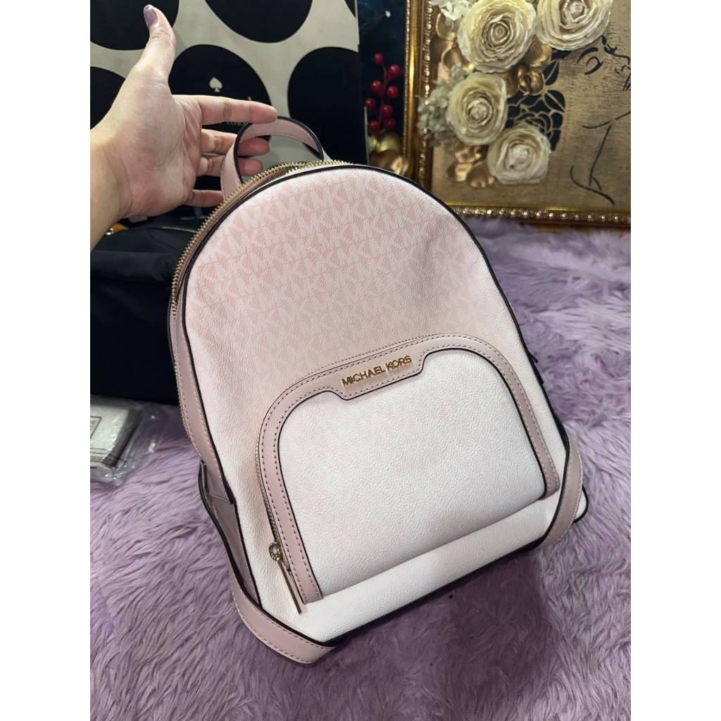 ORIG & IMPORTED MK Jaycee Medium Ombré Signature Logo Backpack Pink Bag