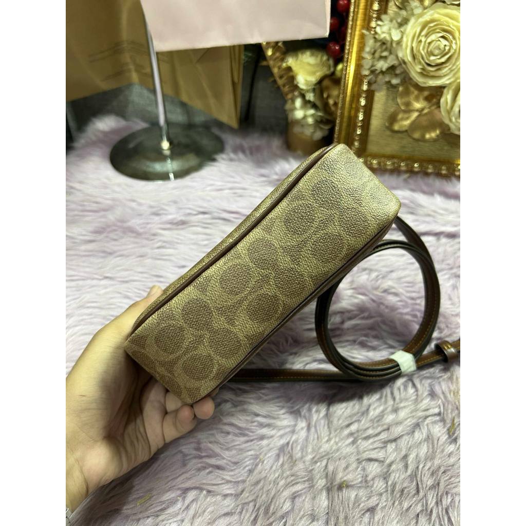 ORIG & IMPORTED CCH Mini Jamie Camera Bag In Signature Canvas Brown Tan