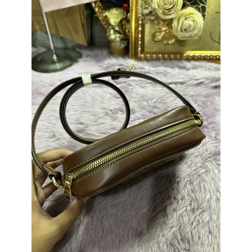 ORIG & IMPORTED CCH Mini Jamie Camera Bag In Signature Canvas Brown Tan