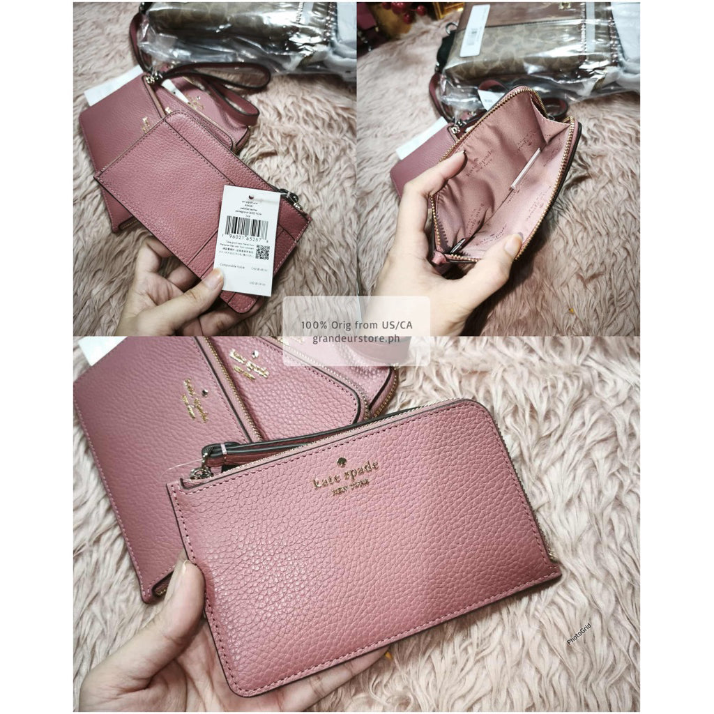 ORIG & IMPORTED KS Lucy Small & Medium L-zip Wristlet Wallet