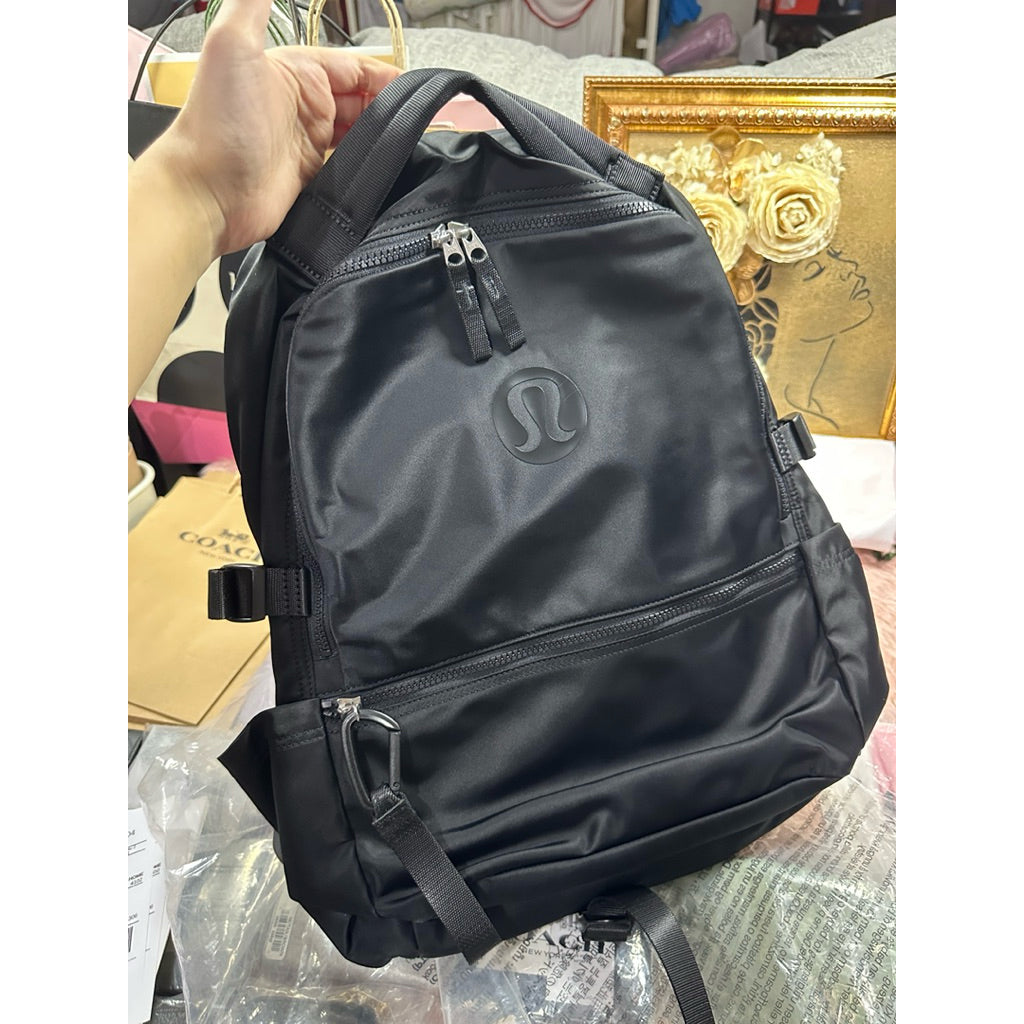 ORIG & IMPORTED Lululemon New Crew Backpack 22L Large Laptop Backpack Bag Pink/Black/Green