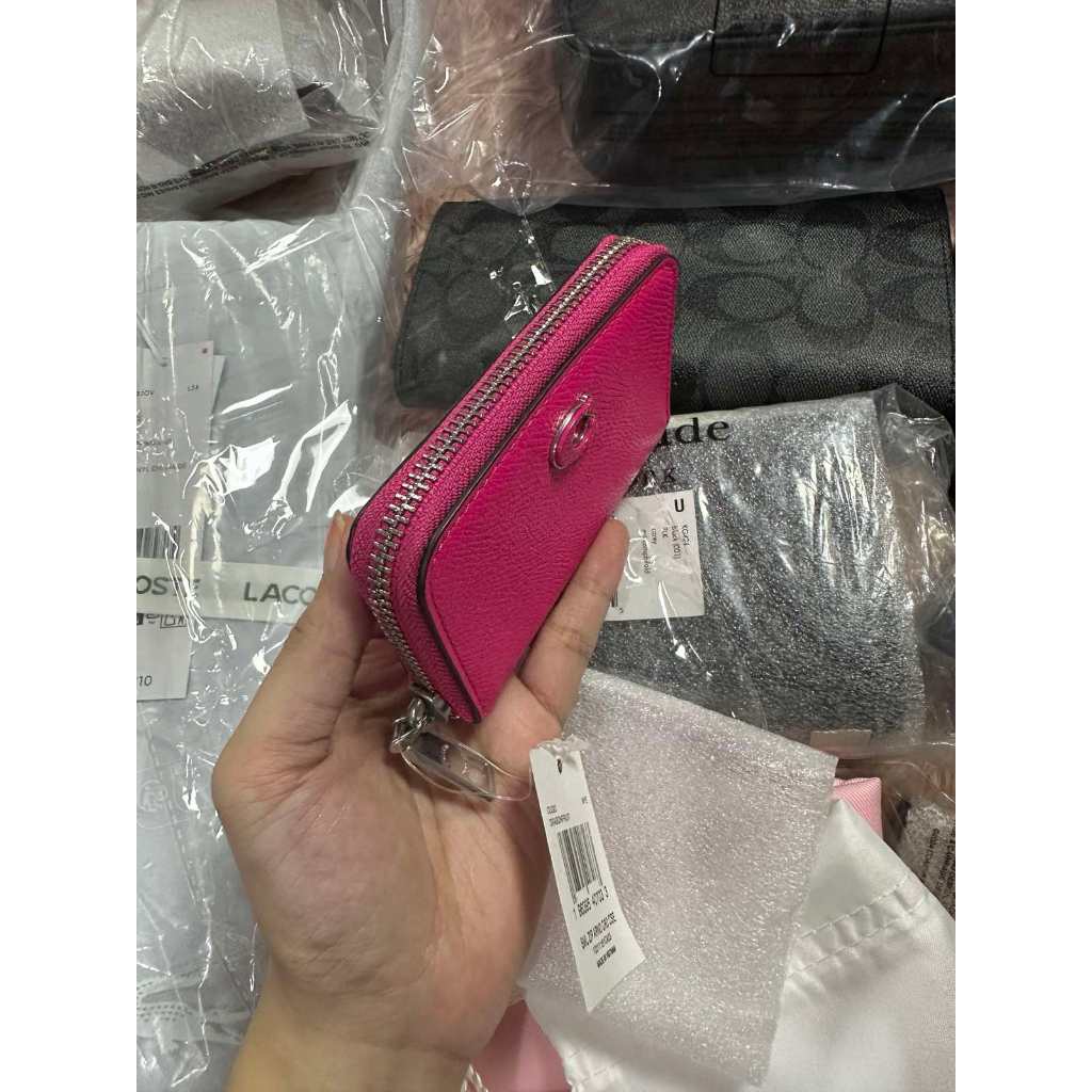 ORIG & IMPORTED CCH Essential Small Zip Around Card Case Wallet in Pink / Blue
