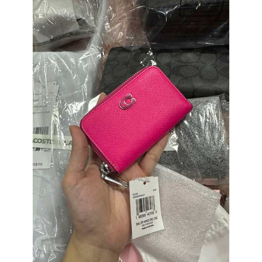 ORIG & IMPORTED CCH Essential Small Zip Around Card Case Wallet in Pink / Blue