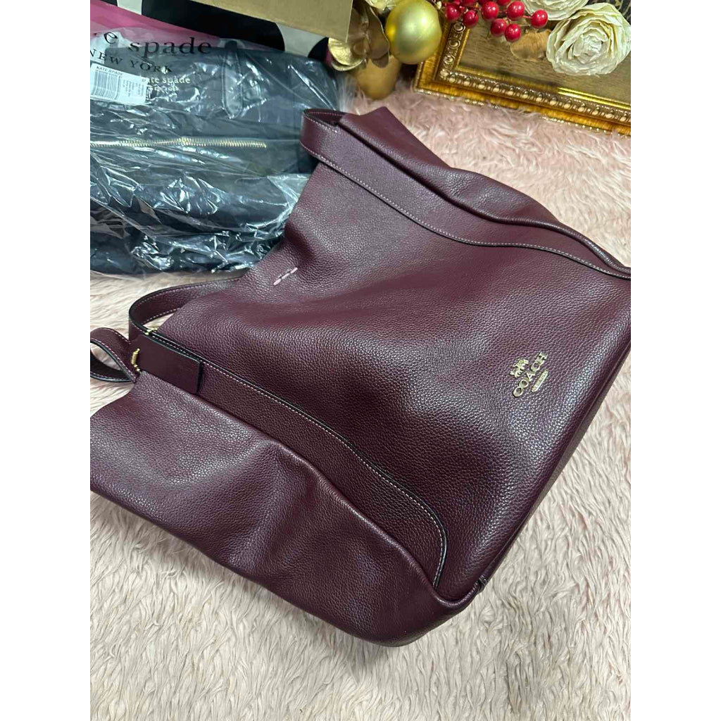 ORIG Preloved CCH Large Hadley Tote Bag Merlot Maroon Red