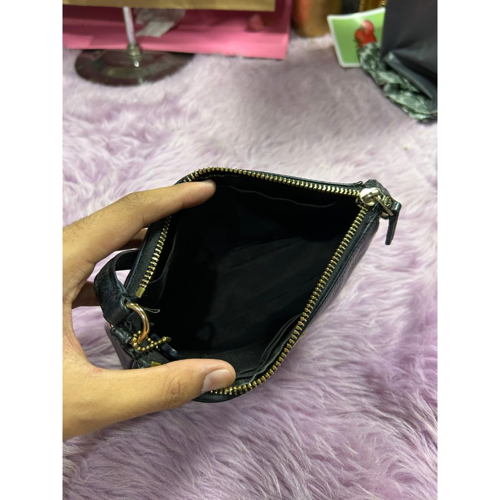 ORIG Preloved RARE CCH Nolita 19 Pebbled Black Wristlet Small Bag