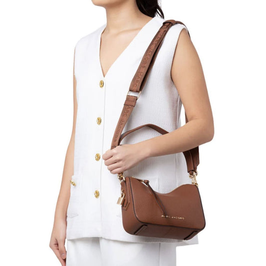 ORIG & IMPORTED MJ Drifter Small Convertible Shoulder Bag Cognac Brown