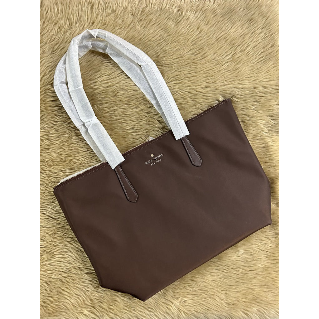 ORIG & IMPORTED KS Kitt Medium Tote Nylon Bag in Black / Brown / Green / Purple