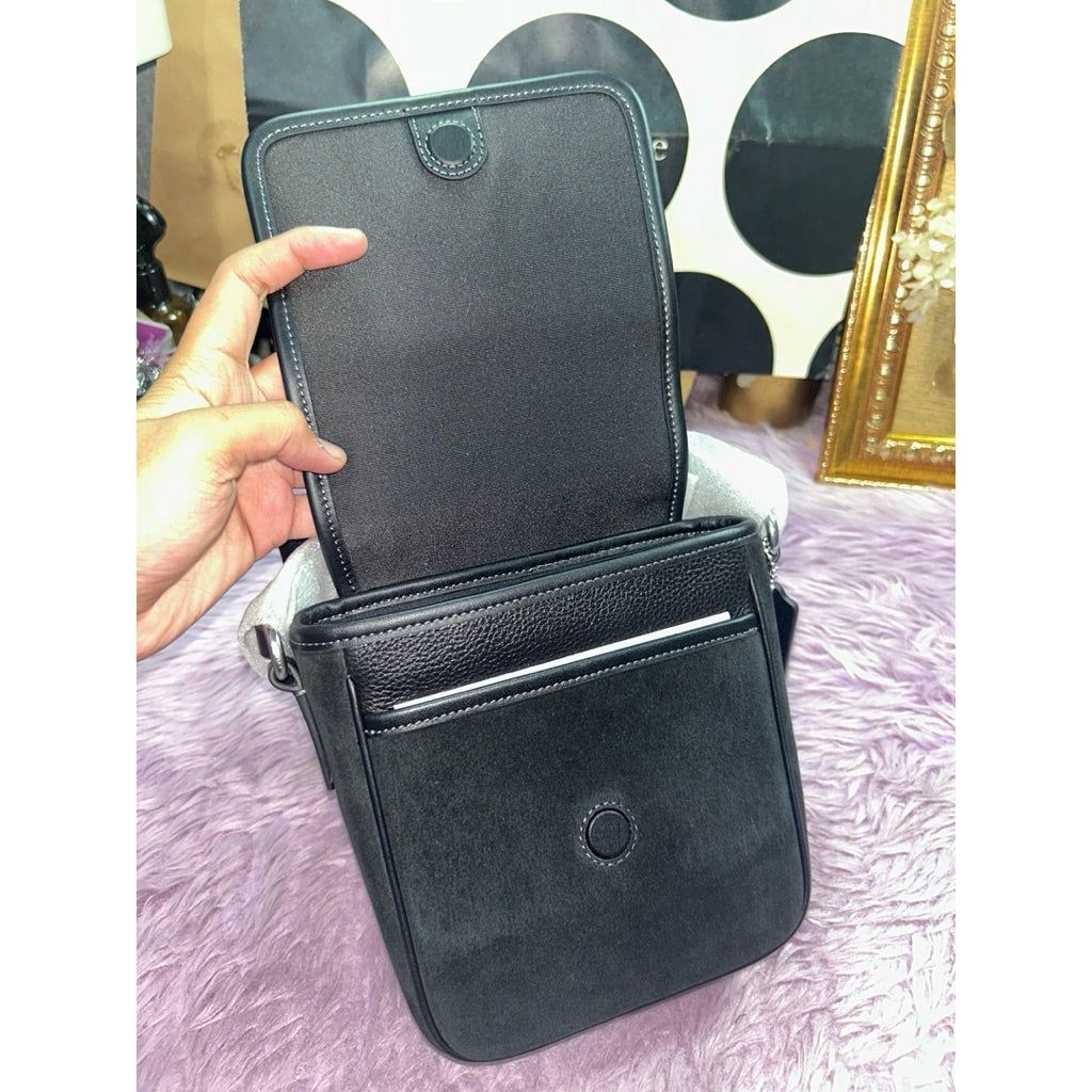 ORIG & IMPORTED CCH Lucas Crossbody Suede Men Black Bag