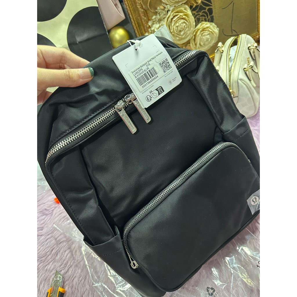 ORIG & IMPORTED Lululemon Everywhere Backpack Nylon Black Small 11.5L Bag Metal Hardware