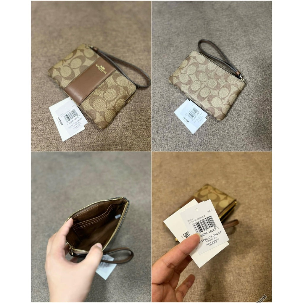ORIG & IMPORTED CCH Corner Zip Small Wristlet Card Purse Wallet