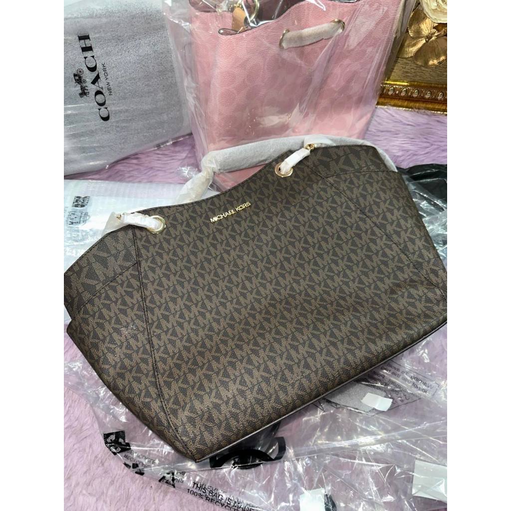 ORIG & IMPORTED MK Jet Set Travel Large Chain Shoulder Tote Bag Brown